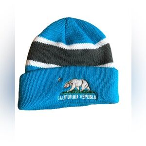 California Republic Beanie - Blue and Gray